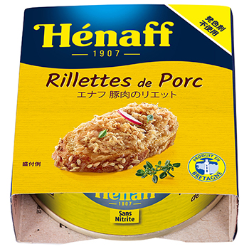 【FOOD de WINE】エナフ 豚肉のリエット 78g / 日仏貿易(HENAFF Rillettes Pur Porc 78g)